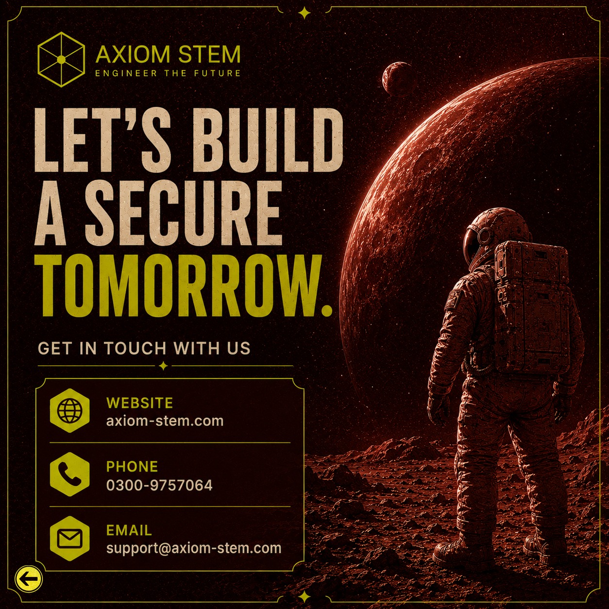Let's Build a Secure Tomorrow — AXIOM-STEM cybersecurity