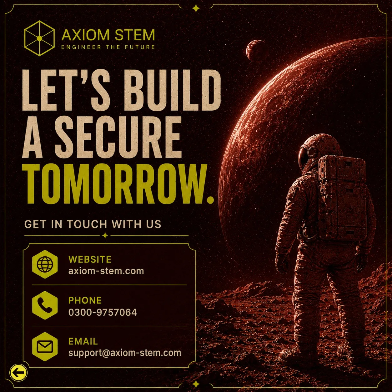 Let's Build a Secure Tomorrow — AXIOM-STEM cybersecurity