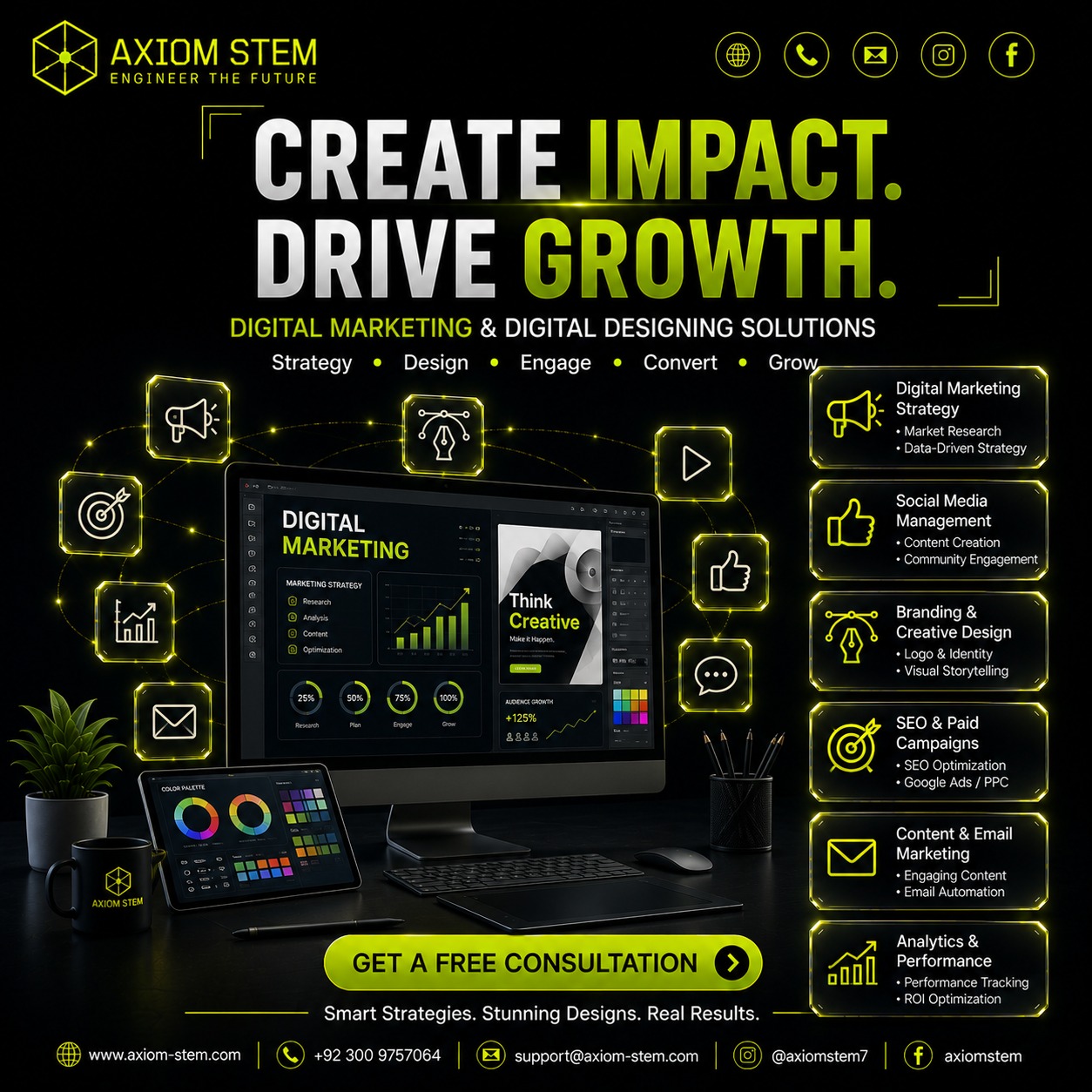 Create Impact. Drive Growth. — digital marketing and digital designing solutions