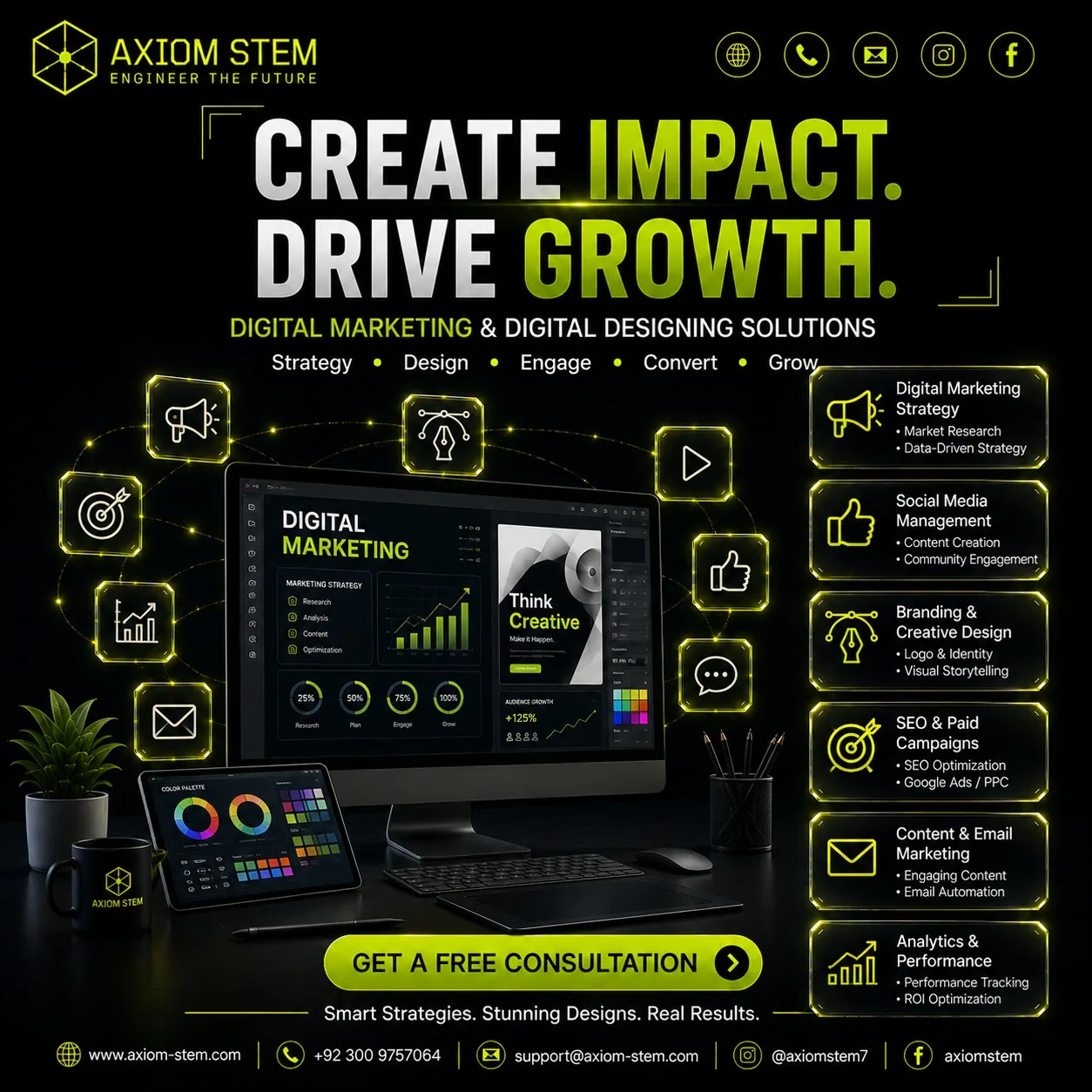 Create Impact. Drive Growth. — digital marketing and digital designing solutions