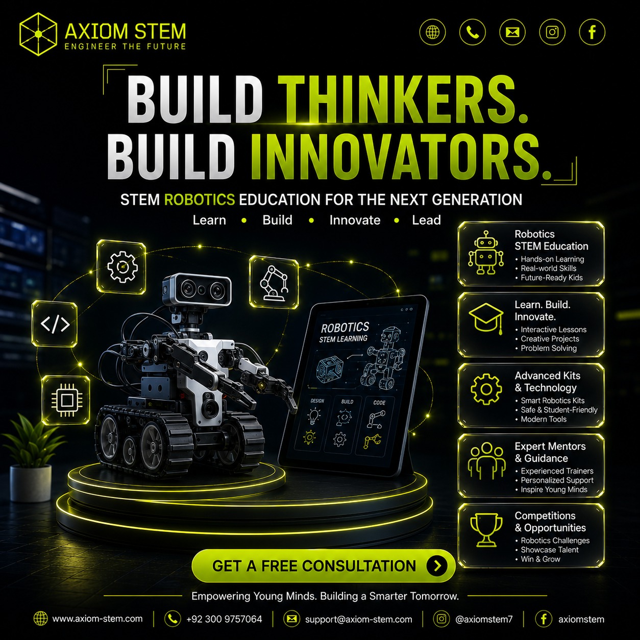 Build Thinkers. Build Innovators. — STEM robotics education for the next generation