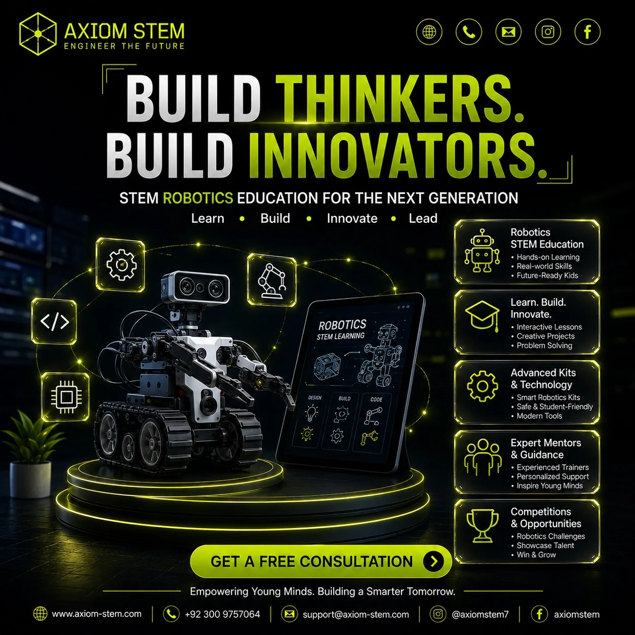 Build Thinkers. Build Innovators. — STEM robotics education for the next generation