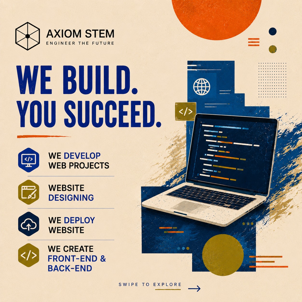 We Build. You Succeed. — web development, website designing and deployment