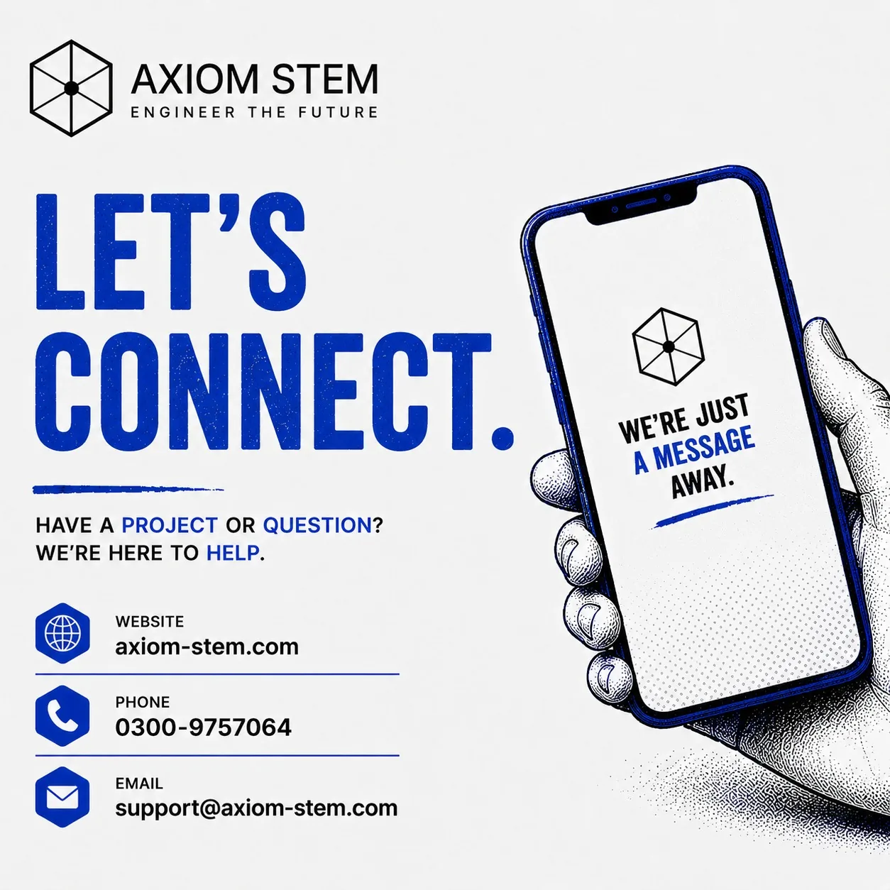 Let's Connect. — we're just a message away