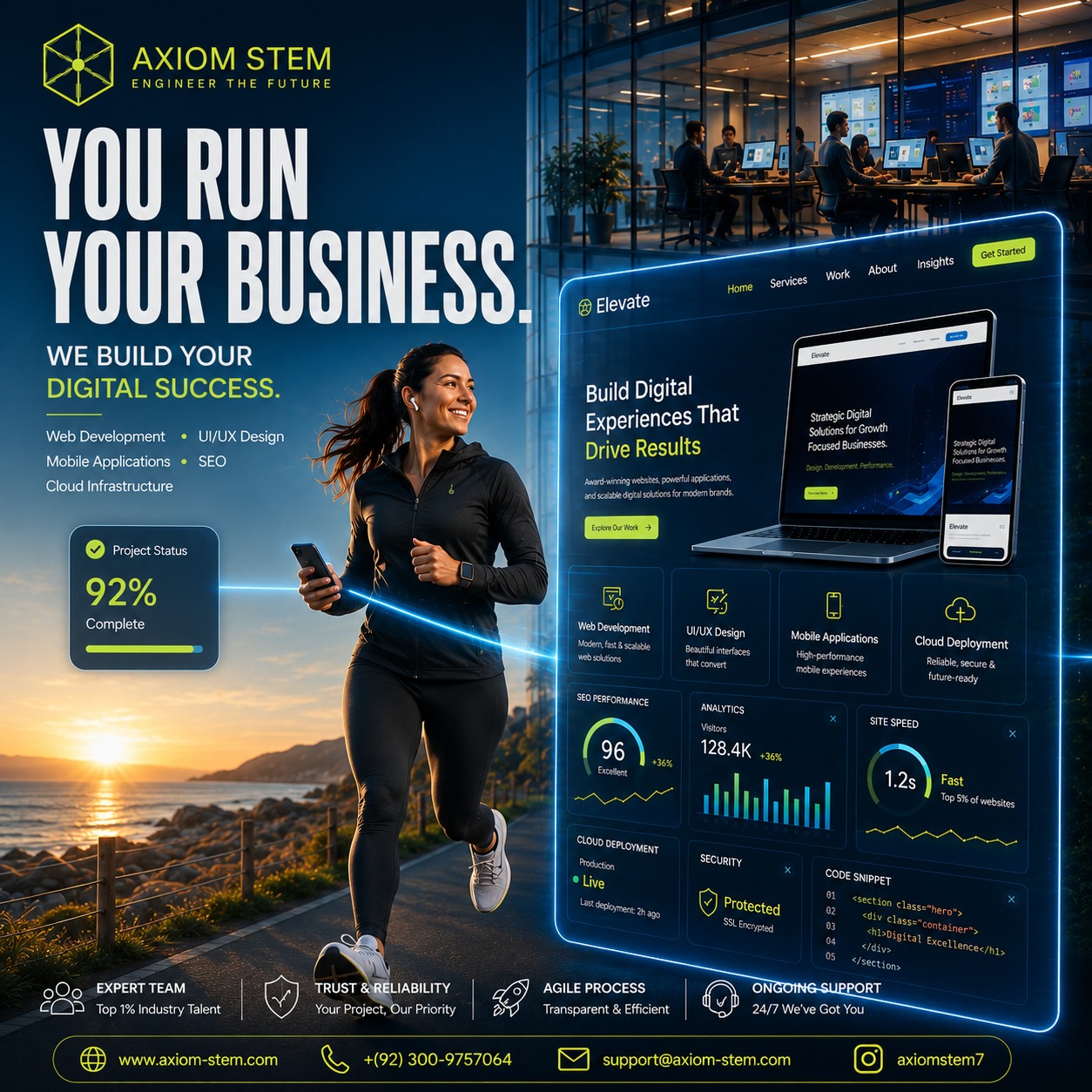 You Run Your Business. We Build Your Digital Success. — AXIOM-STEM