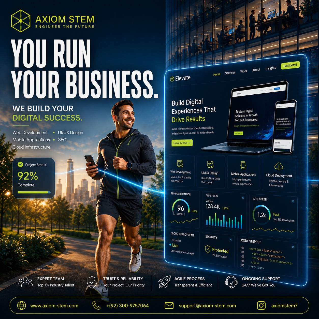 You Run Your Business. We Build Your Digital Success. — AXIOM-STEM
