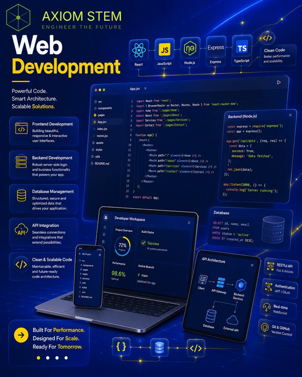 Web Development — AXIOM-STEM: powerful code, smart architecture, scalable solutions