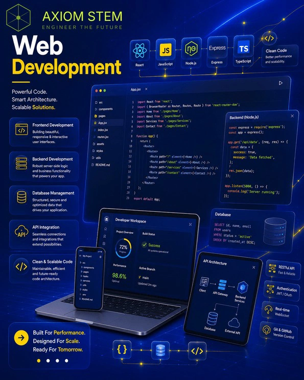 Web Development — AXIOM-STEM: powerful code, smart architecture, scalable solutions