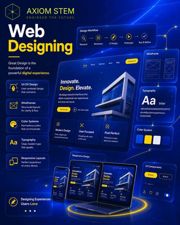 Web Designing — AXIOM-STEM: great design is the foundation of a powerful digital experience