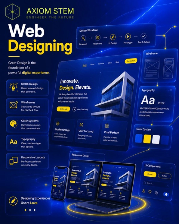 Web Designing — AXIOM-STEM: great design is the foundation of a powerful digital experience